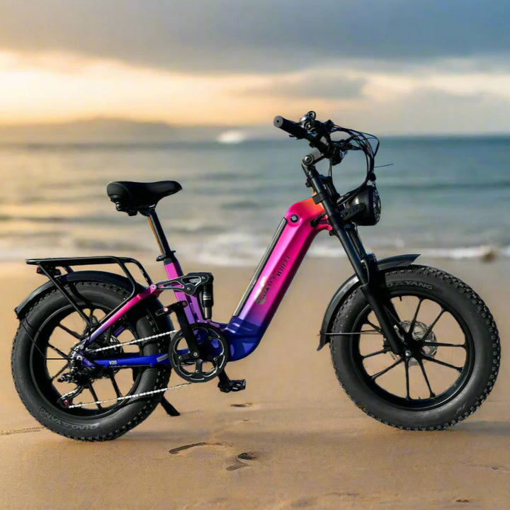 CMACEWHEEL V20 750W 20" Fat Bike 960Wh Full Suspension E-bike with Torque Sensor 48V 20Ah Battery