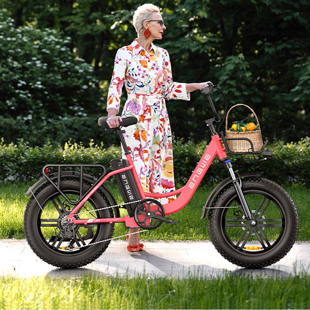 Engwe L20 250W 20" Step-through Electric Bike 13Ah Fat E-Bike [Pre-order] - Buybestgear