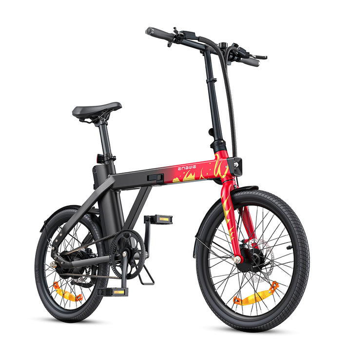 Engwe P20 250W 20" Foldable City Commuter E-bike 345Wh with Belt Drive with Torque Sensor 36V 9.6Ah Battery