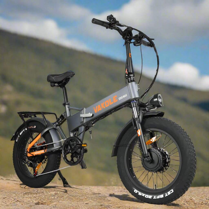 Vakole CO20 MAX 750W*2 Dual Motor 20" Folding Fat Bike 960Wh with Torque Sensor 20Ah Battery