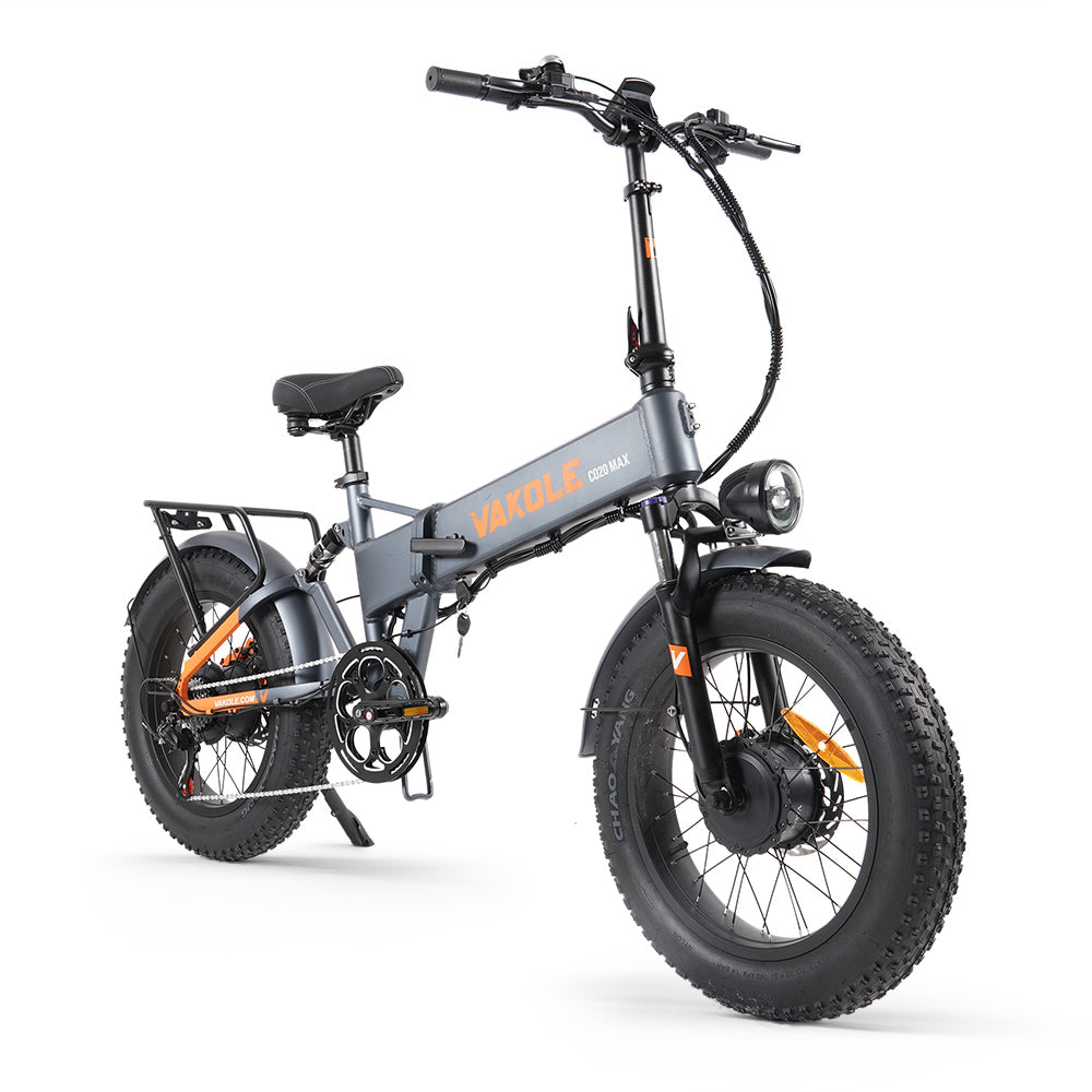 Vakole CO20 Max 750W*2 Dubbele Motor 20" Fat Bike Elektrische Vouwfietsen 20Ah Samsung Batterij