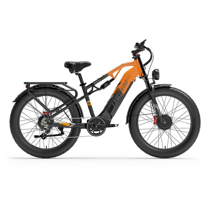 Lankeleisi MG800 Max 1000W*2 26" Fat Bike Dual Motor Trail E-Mountain Bike 48V 20Ah Battery E-MTB