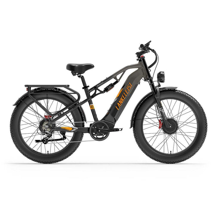 Lankeleisi MG800 Max 1000W*2 26" Fat Bike Dual Motor Trail E-Mountain Bike 48V 20Ah Battery E-MTB