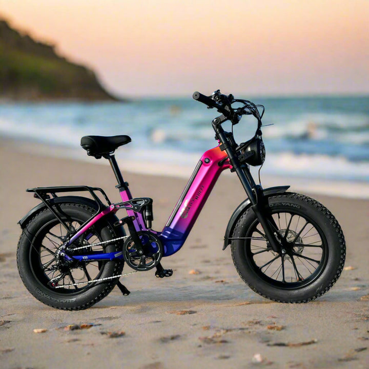 CMACEWHEEL V20 750W 20" Fat Bike 960Wh Full Suspension E-bike with Torque Sensor 48V 20Ah Battery