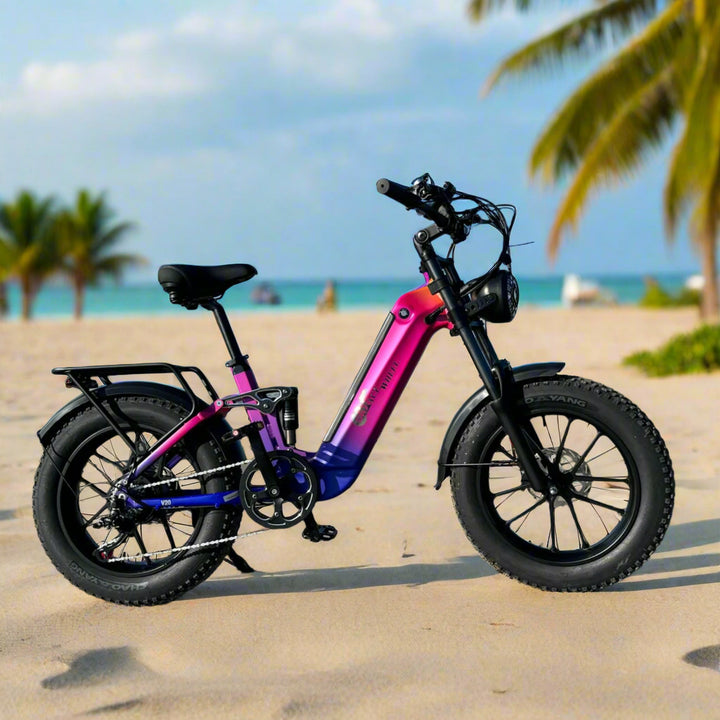 CMACEWHEEL V20 750W 20" Fat Bike 960Wh Full Suspension E-bike with Torque Sensor 48V 20Ah Battery