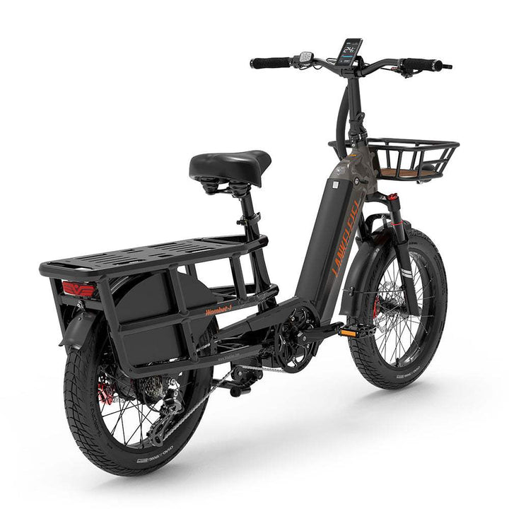 Lankeleisi Wombat-1 1000W 20" Electric Bike 960Wh Longtail Cargo E-Bike With Torque Sensor 48V 20Ah Battery