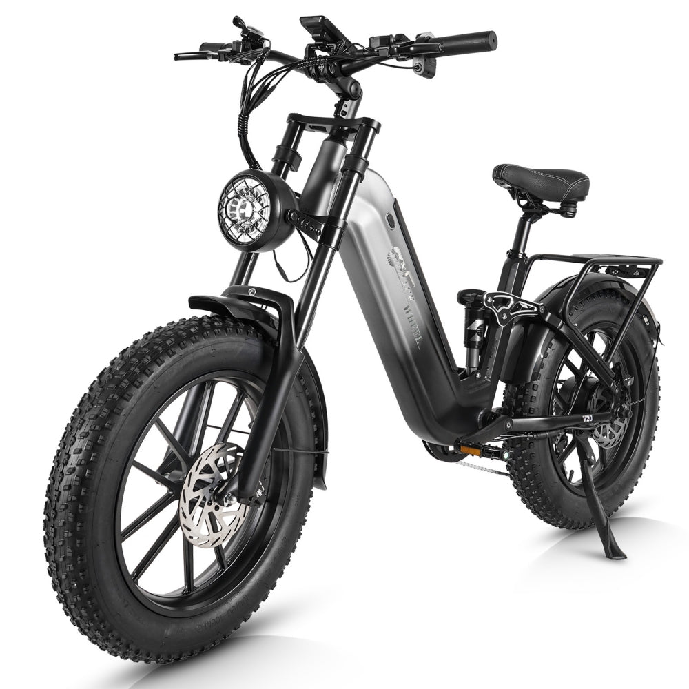 CMACEWHEEL V20 750W 20" Fat Bike électrique avec Capteur de Couple 48V 20Ah Batterie Samsung SUV E-bike