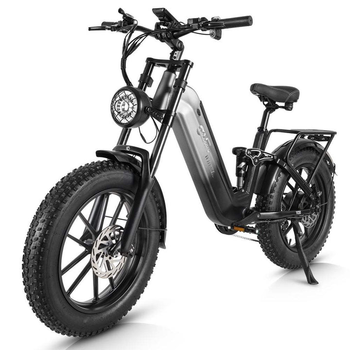 CMACEWHEEL V20 750W 20" Fat Bike 960Wh Full Suspension E-bike with Torque Sensor 48V 20Ah Battery