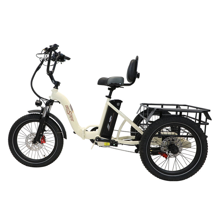 Onesport OT30 500W 20" Foldable Electric Cargo Tricycle 624Wh E-bike 48V 13Ah Battery