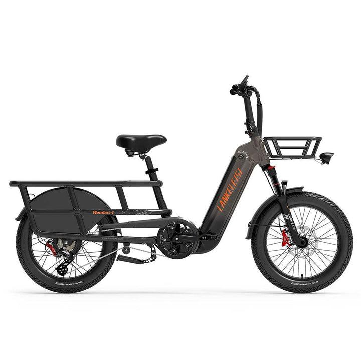 Lankeleisi Wombat-1 1000W 20" Electric Bike 960Wh Longtail Cargo E-Bike With Torque Sensor 48V 20Ah Battery