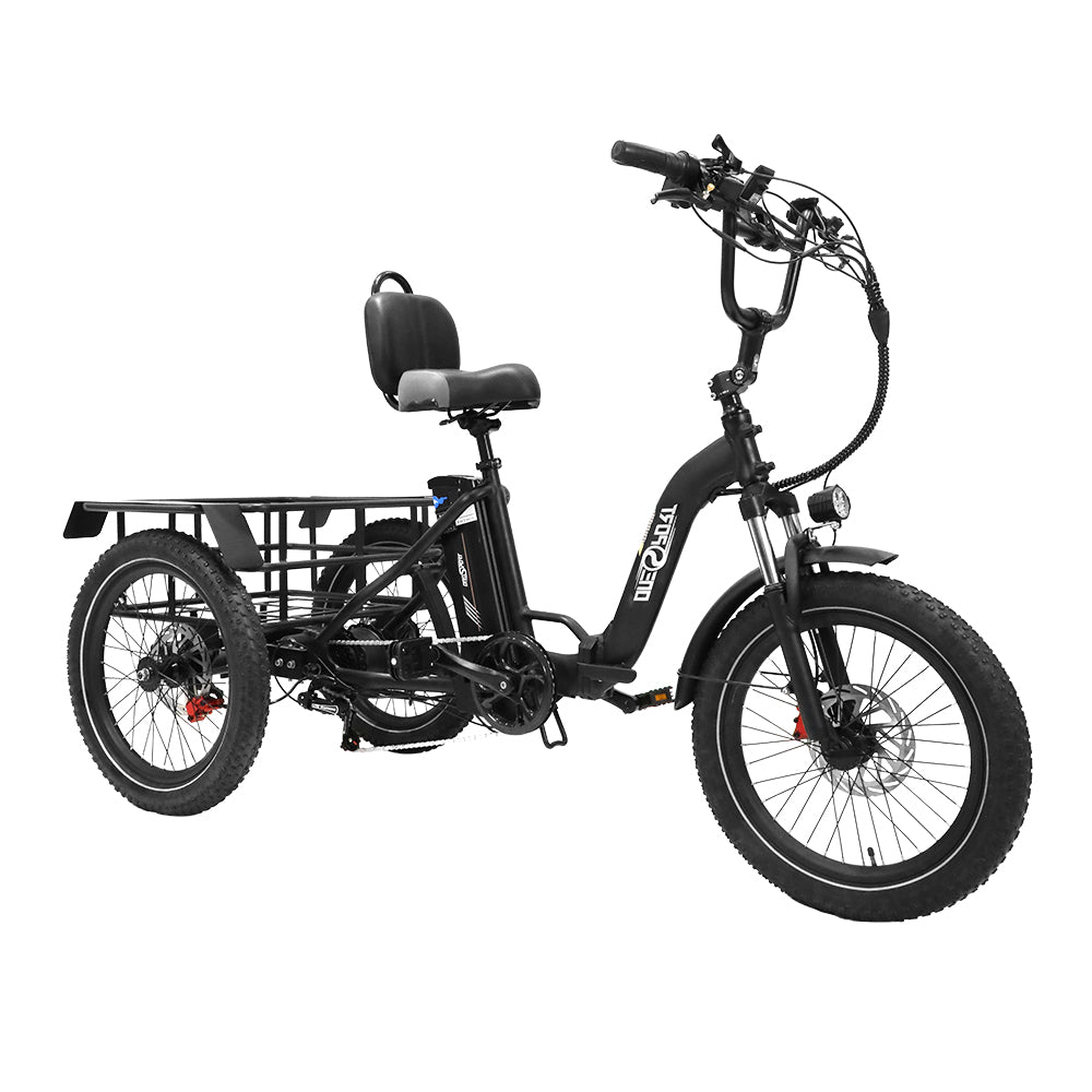 Onesport OT30 500W 20" Foldable Electric Cargo Tricycle 624Wh E-bike 48V 13Ah Battery