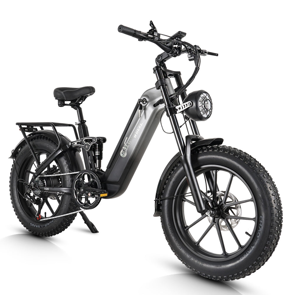 CMACEWHEEL V20 750W 20" Fat Bike E-Mountain Bike with Torque Sensor 48V 20Ah Samsung Battery