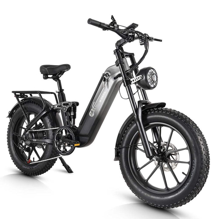 CMACEWHEEL V20 750W 20" Fat Bike 960Wh Full Suspension E-bike with Torque Sensor 48V 20Ah Battery