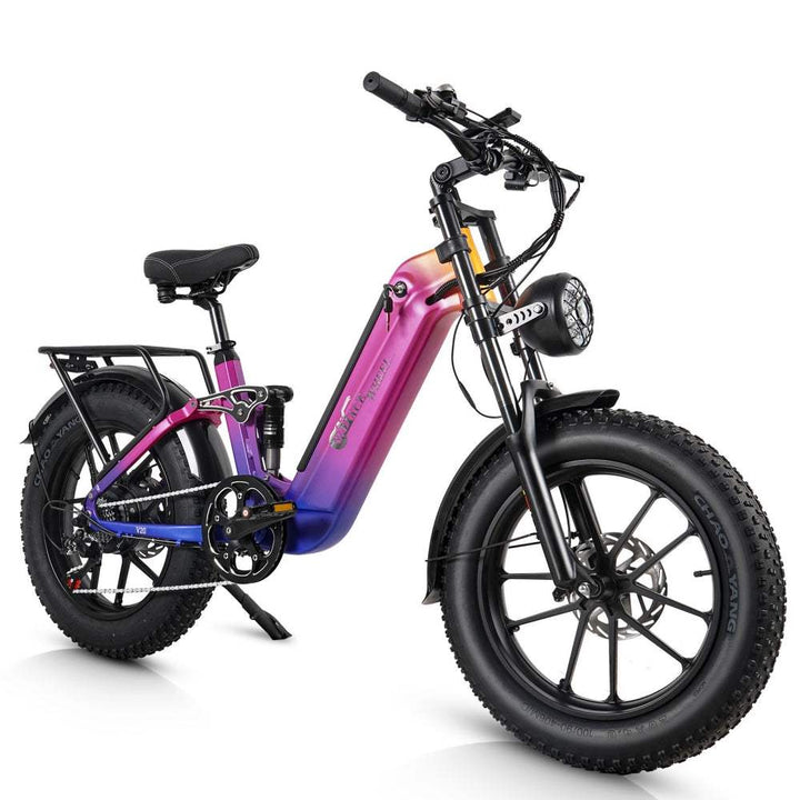 CMACEWHEEL V20 750W 20" Fat Bike 960Wh Full Suspension E-bike with Torque Sensor 48V 20Ah Battery