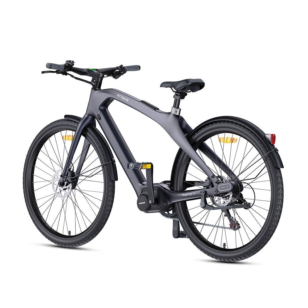 Engwe MapFour N1 PRO 250W Middenmotor 700*42C Carbon Fiber Stads E-bike 360Wh Stads Elektrische Fiets Ondersteuning App