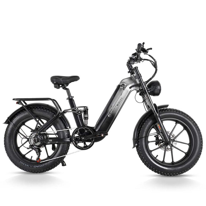 CMACEWHEEL V20 750W 20" Fat Bike 960Wh Full Suspension E-bike with Torque Sensor 48V 20Ah Battery