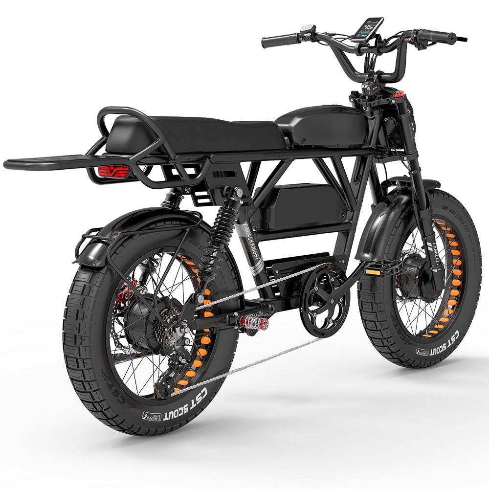 Lankeleisi X-Black Knight 1000W*2 Dual Motor 20" Fat Bike 1200Wh+960Wh Full Suspension E-Mountain Bike 45Ah+20Ah Dual Batteries E-MTB