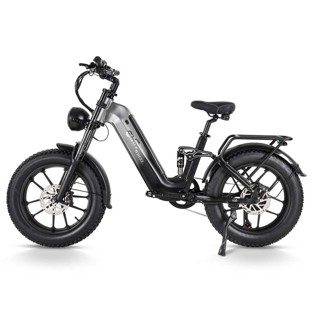 CMACEWHEEL V20 750W 20" Fat Bike 960Wh Full Suspension E-bike with Torque Sensor 48V 20Ah Battery