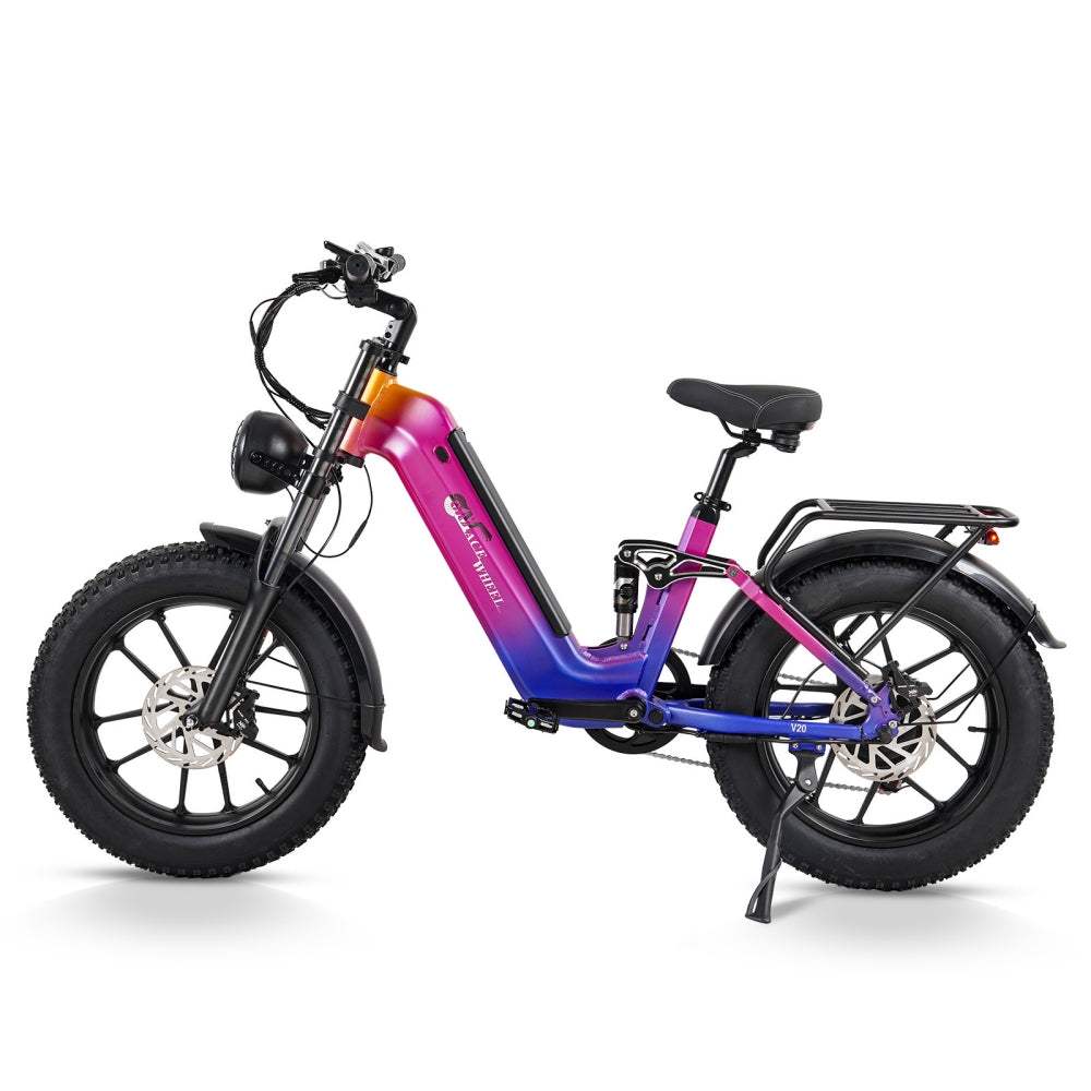 CMACEWHEEL V20 750W 20" Fat Bike 960Wh Full Suspension E-bike with Torque Sensor 48V 20Ah Battery