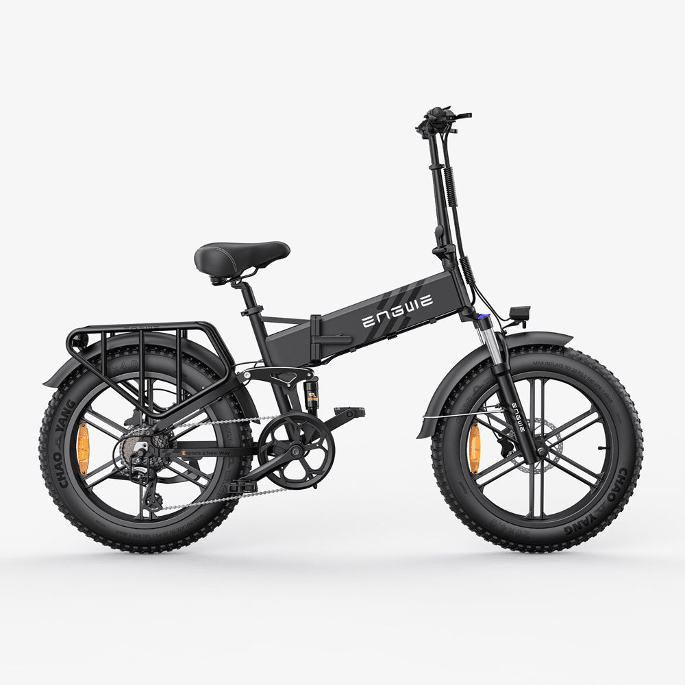 Engwe Engine Pro 2.0 750W 20" Fat Bike 832Wh Foldable E-Mountain Bike with Torque Sensor 52V 16Ah Battery