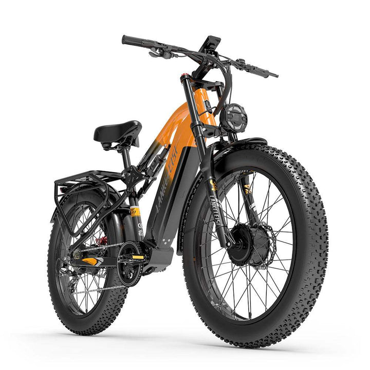 Lankeleisi MG800 Max 1000W*2 26" Fat Bike Dual Motor Trail E-Mountain Bike 48V 20Ah Battery E-MTB