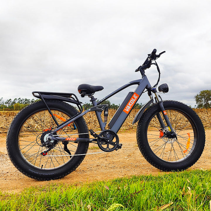 Vakole CO26 750W 26" Fat Bike 768Wh Full Suspension E-Mountain Bike 48V 16Ah Battery