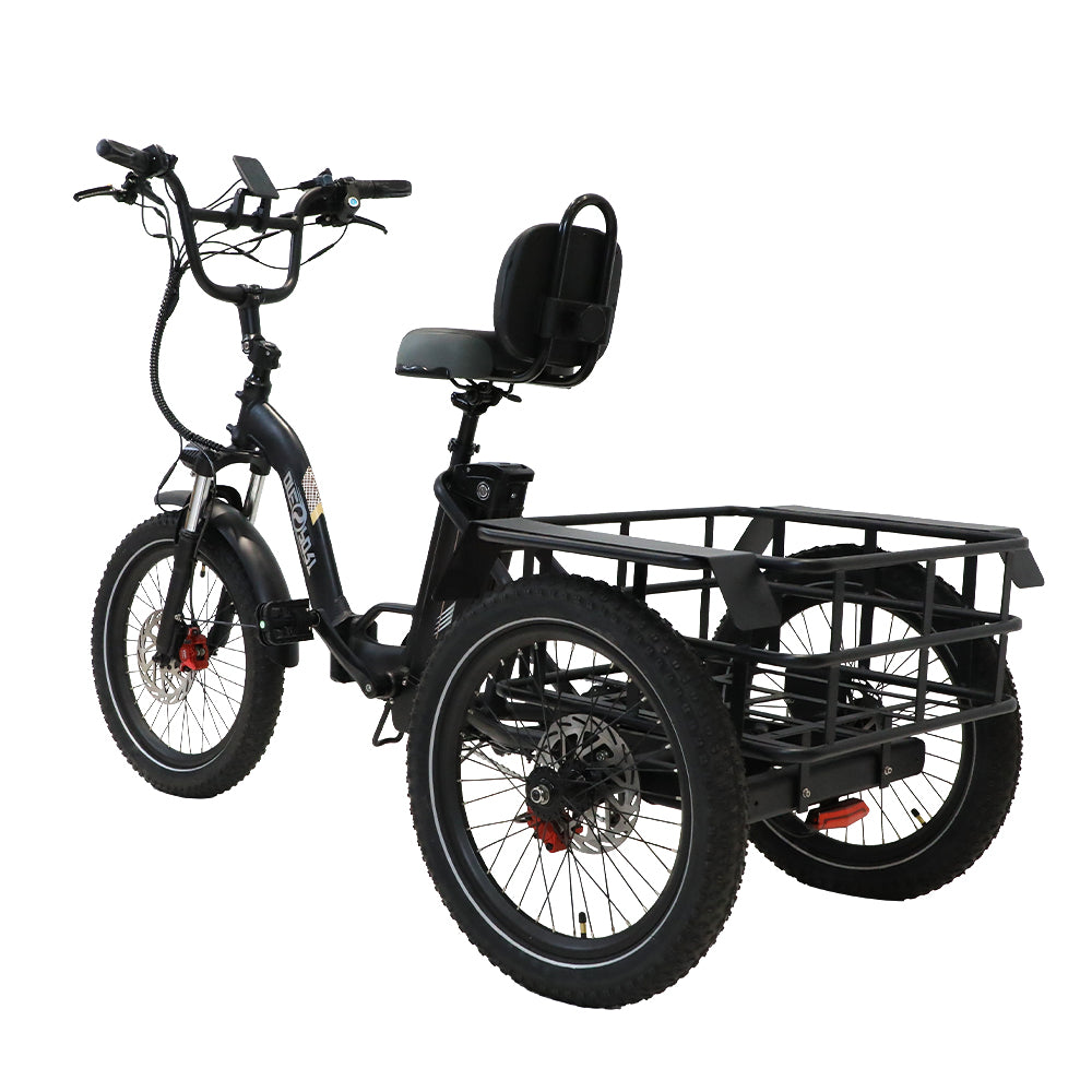 Onesport OT30 500W 20" Foldable Electric Cargo Tricycle 624Wh E-bike 48V 13Ah Battery