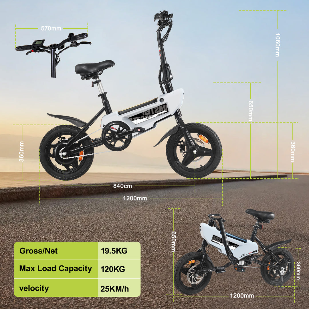 AVDL A01 250W Foldable Electric Bike 14" 230Wh E-bike