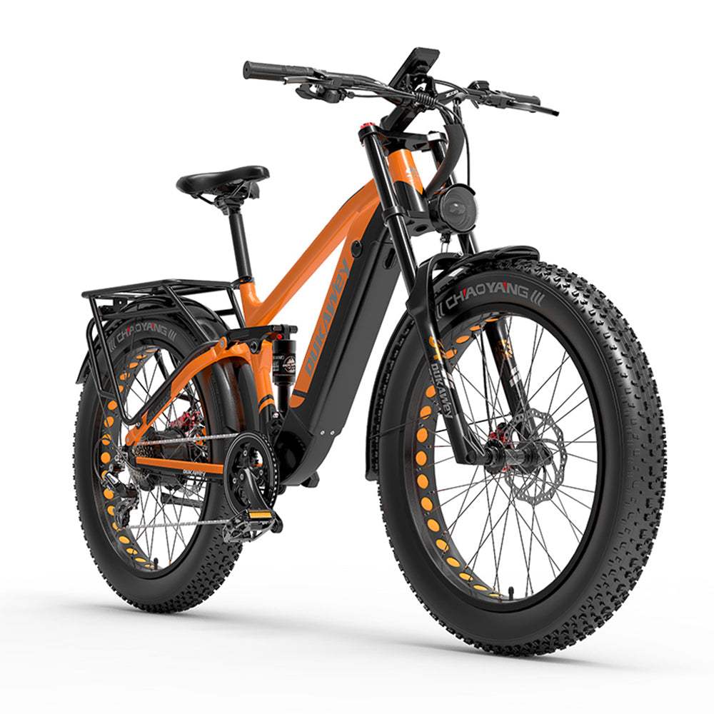 Dukawey Silvertip8 1000W 26” Fat Bike 1040Wh E-Mountain Bike 52V 20Ah Battery SUV E-Bike