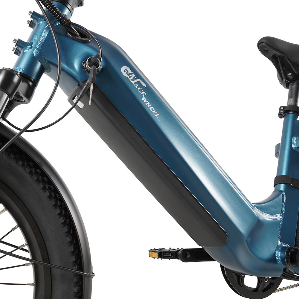 CMACEWHEEL HQ20 500W 20" Vélo Cargo Électrique 960Wh Longtail E-Bike avec Capteur de Couple