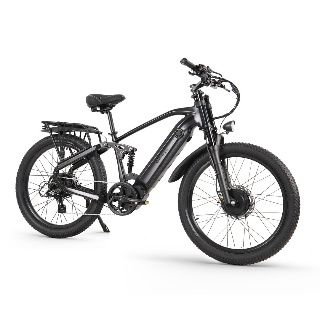 CMACEWHEEL AL26 MAX 500W*2 Dual Motor 26" E-Mountainbike 816Wh EMTB mit Drehmomentsensor 48V 17Ah Batterie