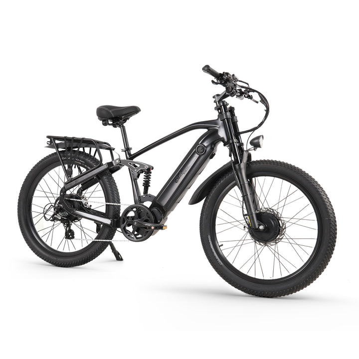 CMACEWHEEL AL26 MAX 500W*2 Dual Motor 26" E-Mountainbike 816Wh EMTB mit Drehmomentsensor 48V 17Ah Batterie