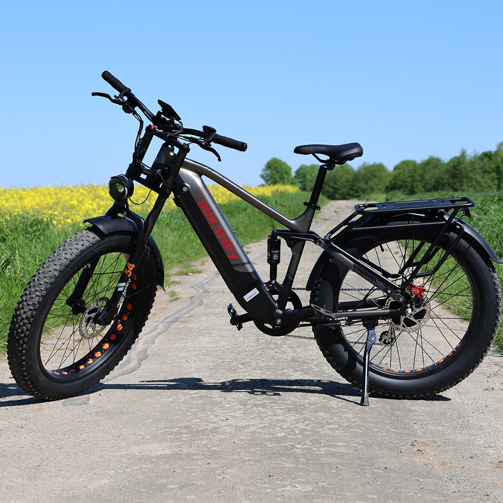 Dukawey Silvertip8 1000W 26” Fat Bike 1040Wh E-Mountain Bike 52V 20Ah Battery SUV E-Bike