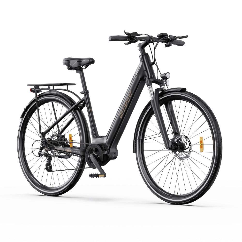 OneSport OT07 250W Bafang Mid-drive Motor 27" Trekking Bike City E-bike 36V 10.4Ah Battery