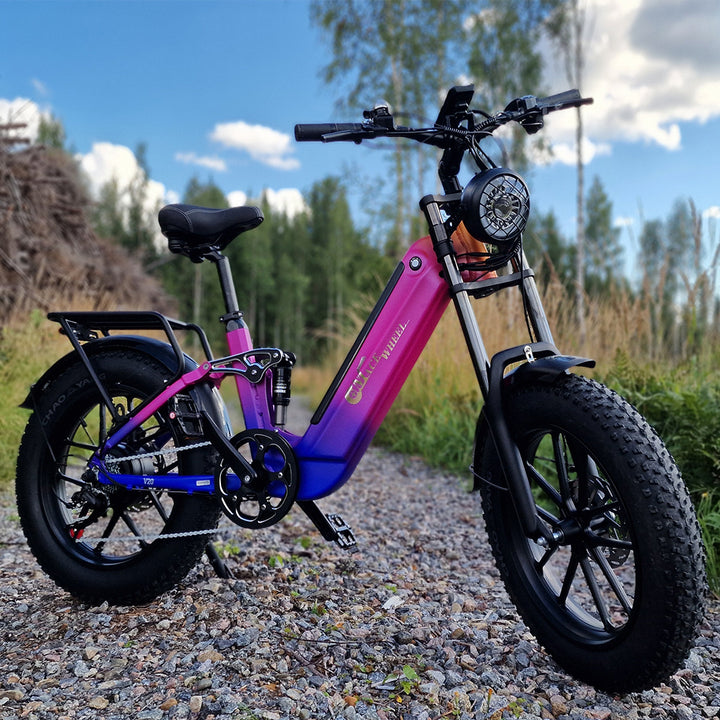 CMACEWHEEL V20 750W 20" Fat Bike 960Wh Full Suspension E-bike with Torque Sensor 48V 20Ah Battery