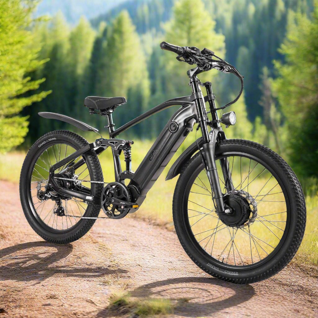 CMACEWHEEL AL26 500W*2 Dual Motor 26" E-Mountain Bike 816Wh EMTB With Torque Sensor 48V 17Ah Battery - Buybestgear