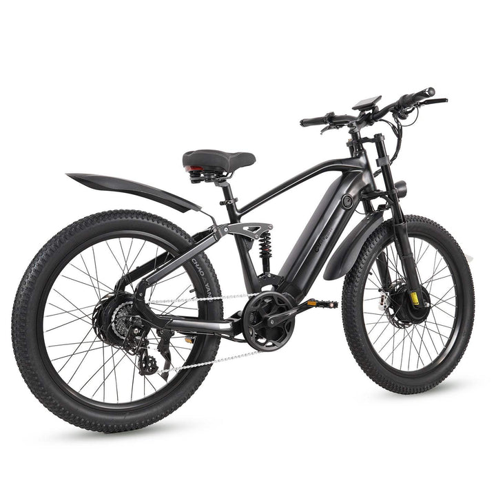 CMACEWHEEL AL26 500W*2 Dual Motor 26" E-Mountain Bike 816Wh EMTB With Torque Sensor 48V 17Ah Battery - Buybestgear