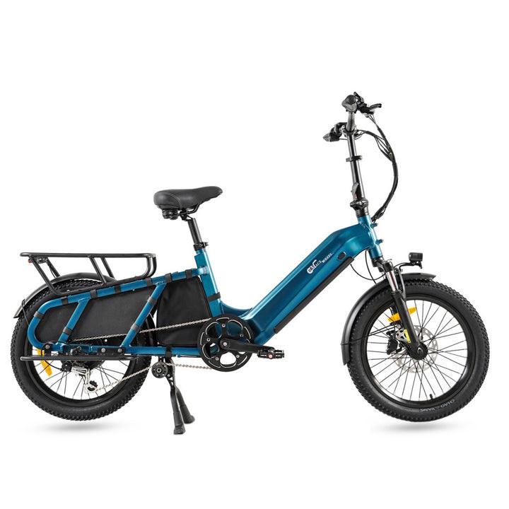 CMACEWHEEL HQ20 500W 20" Vélo Cargo Électrique 960Wh Longtail E-Bike avec Capteur de Couple