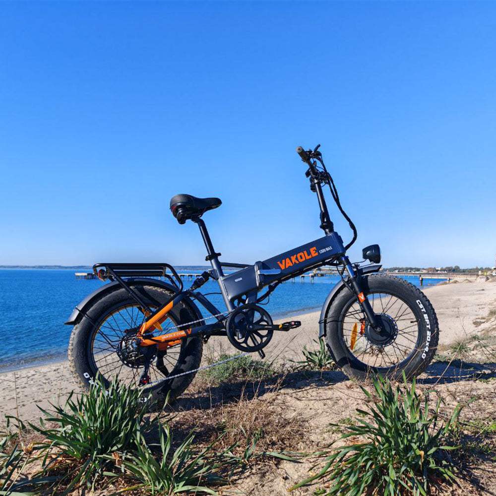 Vakole CO20 Max 750W*2 Double Moteur 20" Fat Bike Électrique Pliant avec Capteur de Couple 960Wh Batterie