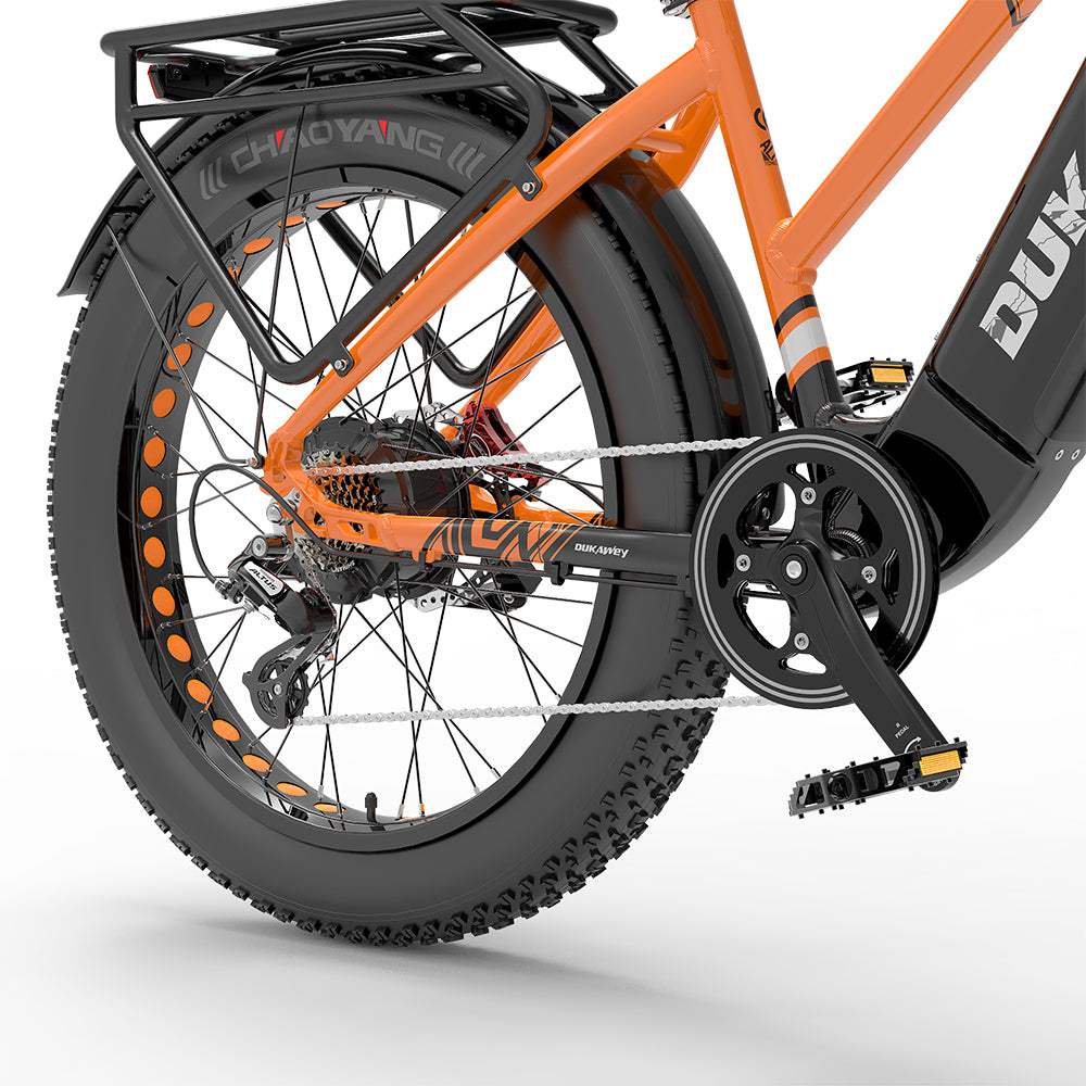 Dukawey DM530 Plus 1000W 26" Fat Bike 1040Wh All Terrain Electric Bike 52V 20Ah Battery SUV E-Bike - Buybestgear