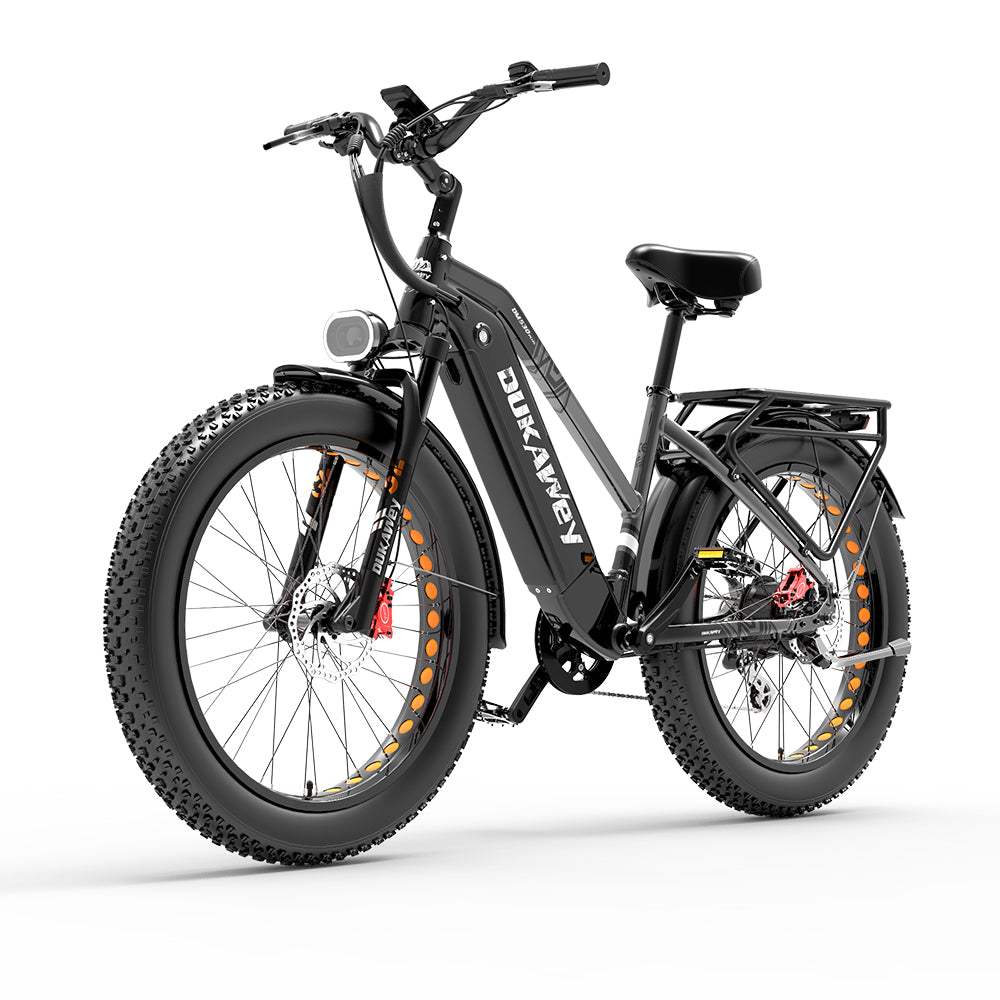 Dukawey DM530 Plus 1000W 26" Fat Bike 1040Wh All Terrain Electric Bike 52V 20Ah Battery SUV E-Bike - Buybestgear