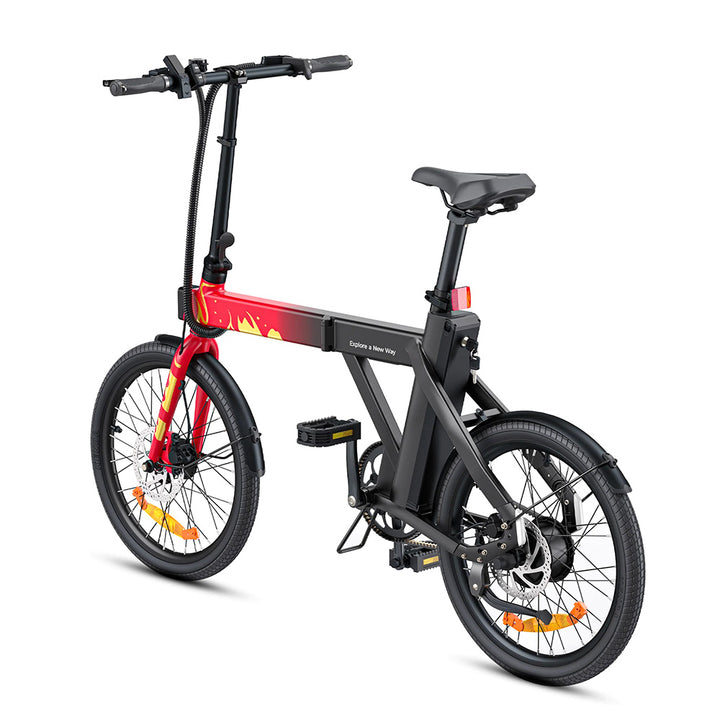 Engwe P20 250W 20" Foldable City Commuter E-bike 345Wh with Belt Drive with Torque Sensor 36V 9.6Ah Battery - Buybestgear