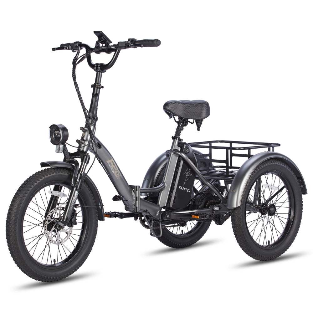 Fafrees F20 Mate 500W 20" Foldable Electric cargo tricycle 873Wh E-bike 48V 18.2Ah Battery - Buybestgear