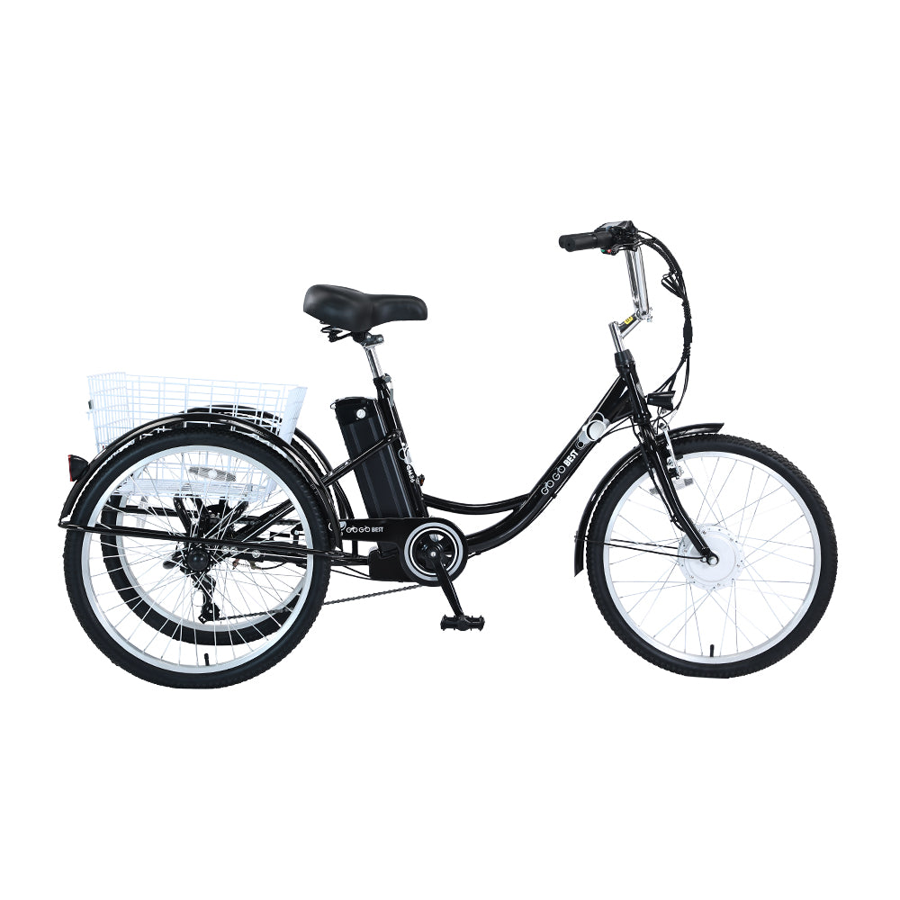 GOGOBEST GF100 350W 24" Electric Cargo Tricycle 540Wh E-bike 36V 15Ah Battery - Buybestgear