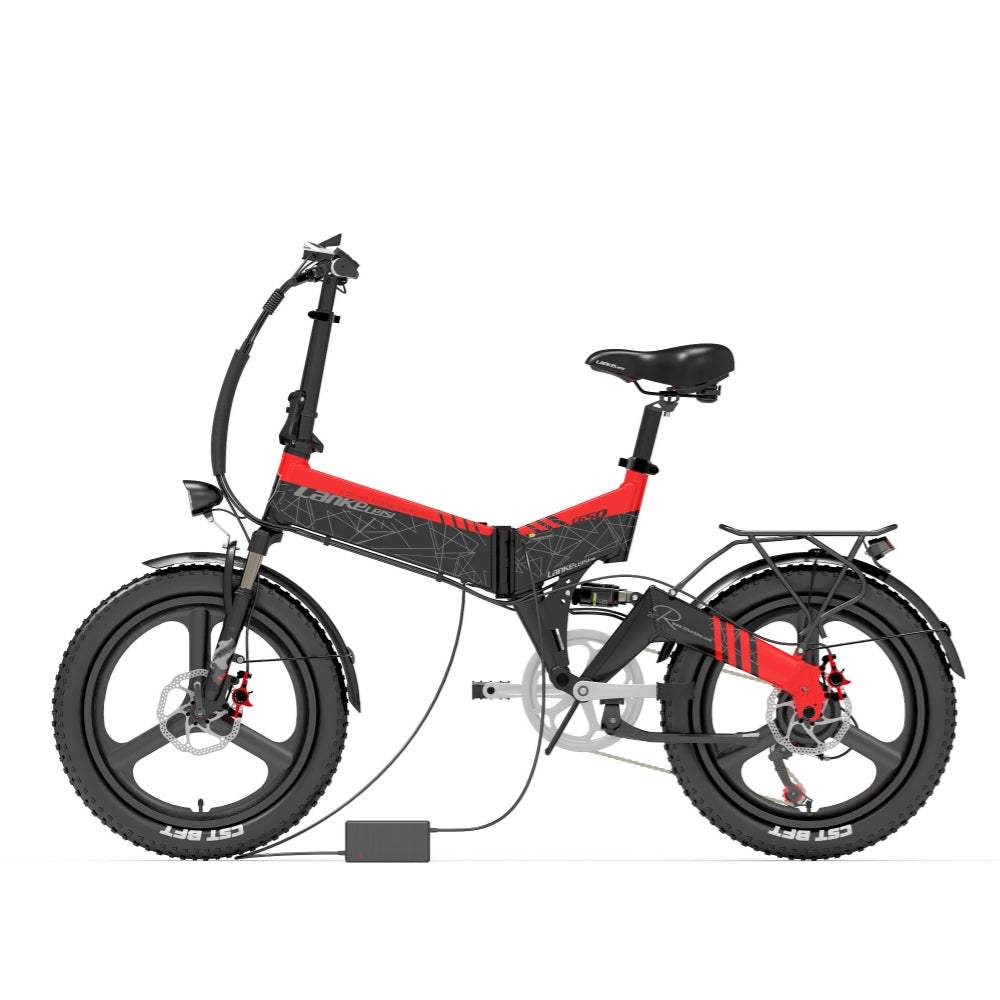 Lankeleisi G650 500W 20" Folding Electric Bike 614Wh City E-bike 48V 12.8Ah Battery - Buybestgear