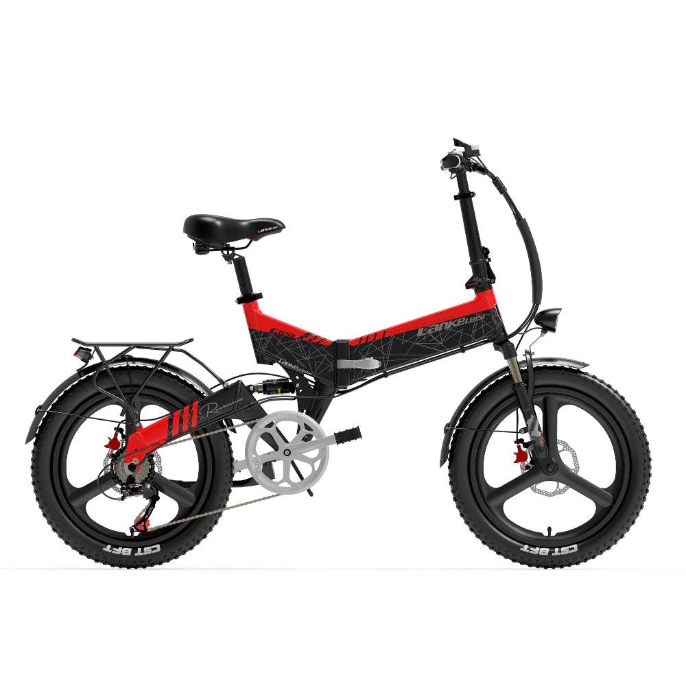 Lankeleisi G650 500W 20" Folding Electric Bike 614Wh City E-bike 48V 12.8Ah Battery - Buybestgear