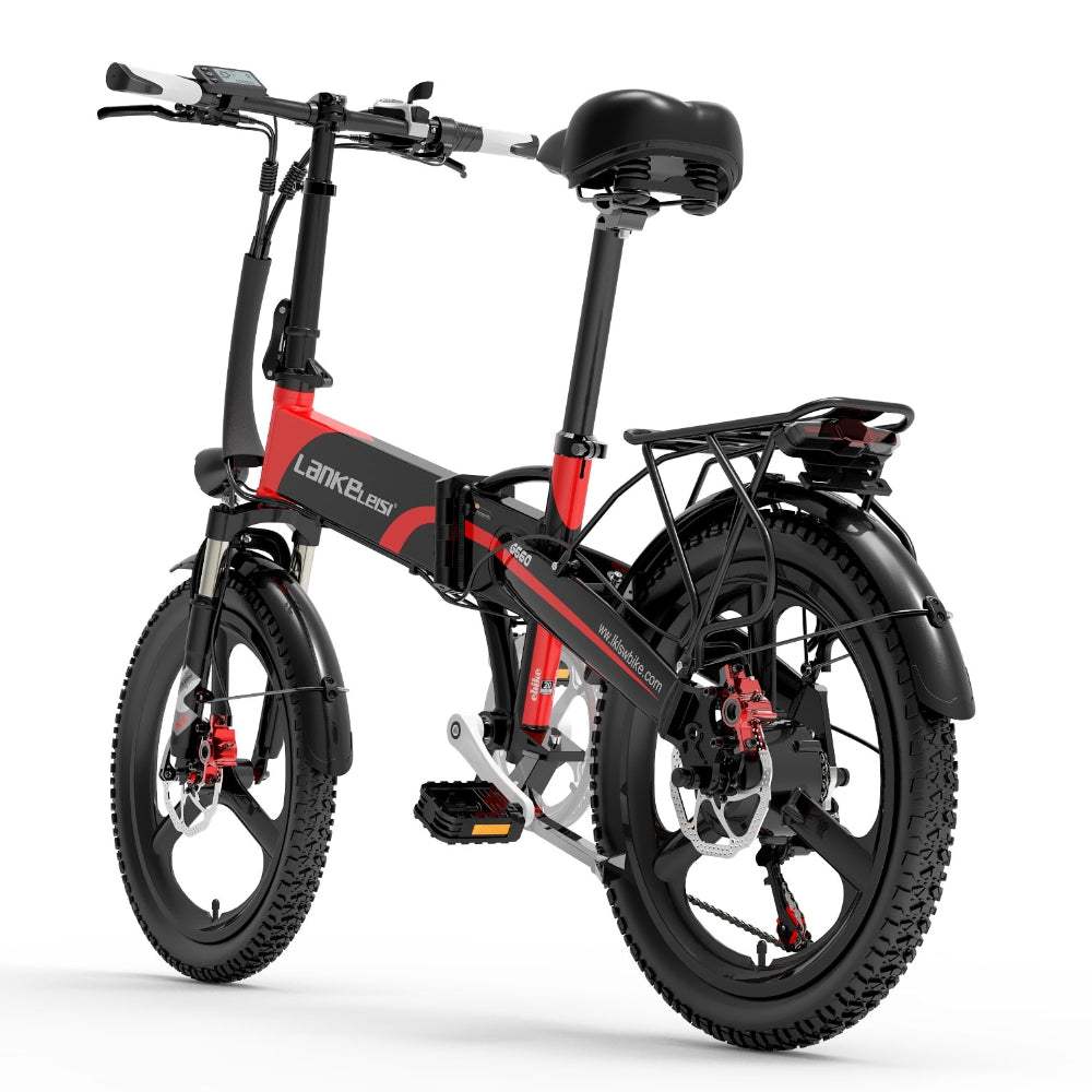 Lankeleisi G660 500W 20" Folding Electric Bike 614Wh City E-bike 48V 12.8Ah Battery - Buybestgear