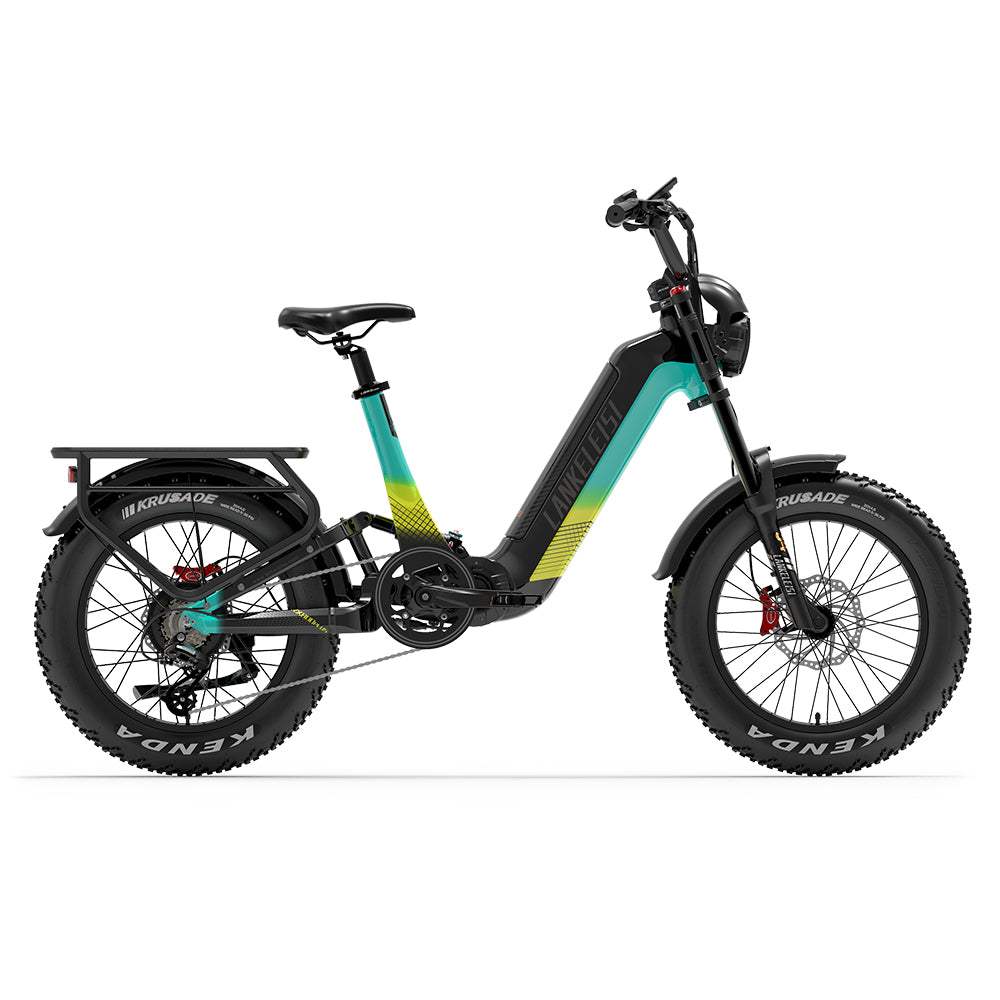 Lankeleisi RX800 Plus 1000W 20" Fat Bike 960Wh Full Suspension Electric Bike 48V 20Ah Battery SUV E-Bike - Buybestgear