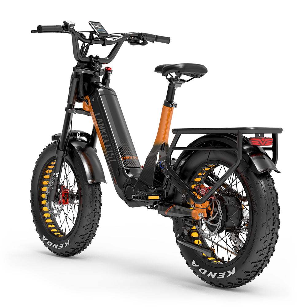 Lankeleisi RX800 Plus 1000W 20" Fat Bike 960Wh Full Suspension Electric Bike 48V 20Ah Battery SUV E-Bike - Buybestgear