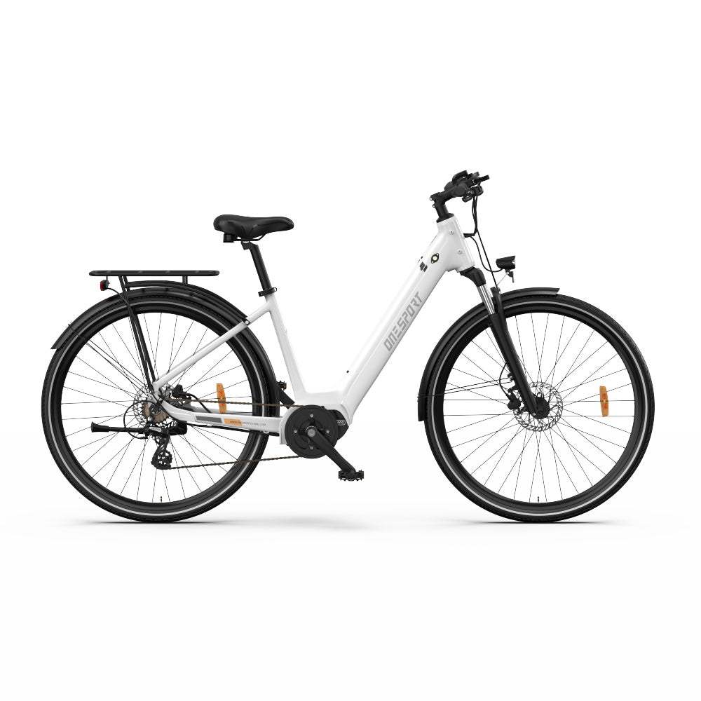 OneSport OT07 250W Bafang Mid-drive Motor 27" Trekking Bike City 374Wh E-bike With Torque Sensor - Buybestgear